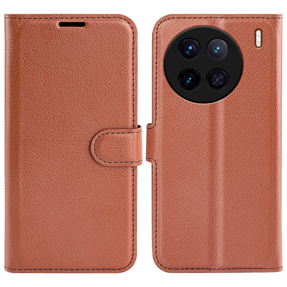 For vivo X90 5G Litchi Texture Full Protection PU Leather Stand Wallet Phone Cover Flip Anti-scratch Phone Case For vivo X90 5G Litchi Texture Full Protection PU Leather Stand Wallet Phone Cover Flip Anti-scratch Phone Case